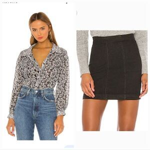 Free People Outfit - Skirt and Blouse